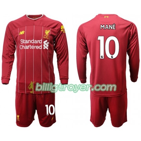 Billige Fotballdrakter Liverpool Mane 10 Barn Hjemmedraktsett 2019/20 Langermet